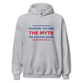 Grandpa: The Man, The Myth, The Bad Influence hoodie in Sport Grey by Little Laughs Co.