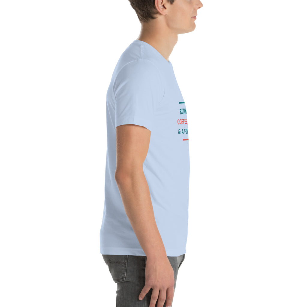Running On Coffee, Charting & A Full Bladder T-shirt by Little Laughs Co.