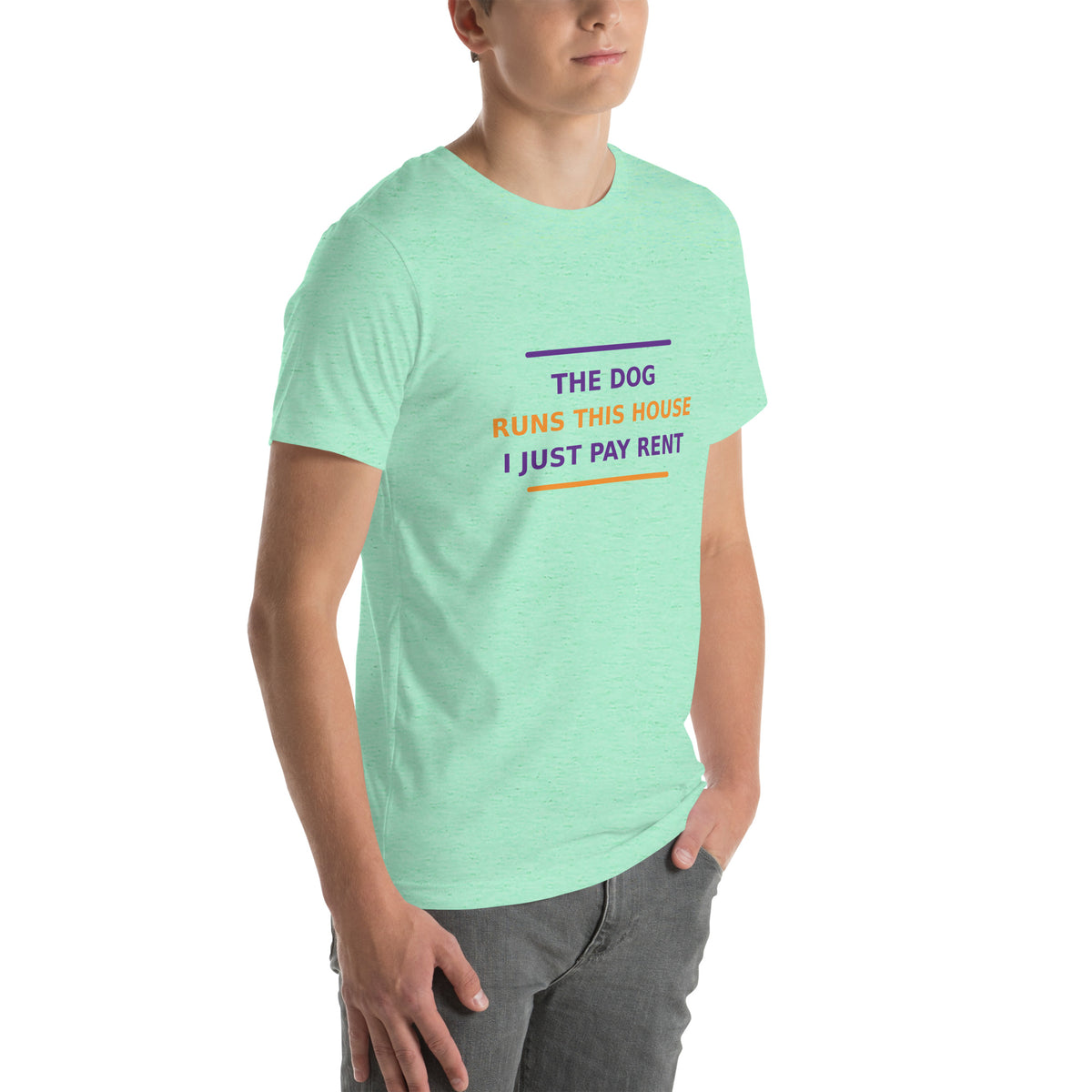 The Dog Runs This House, I Just Pay Rent T-shirt by Little Laughs Co.