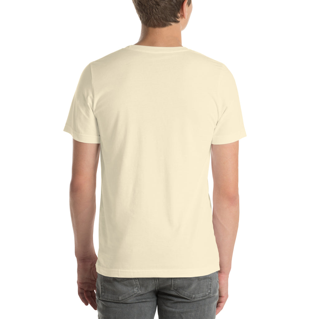 Running On Coffee, Charting & A Full Bladder funny nurse t-shirt in Natural, back view