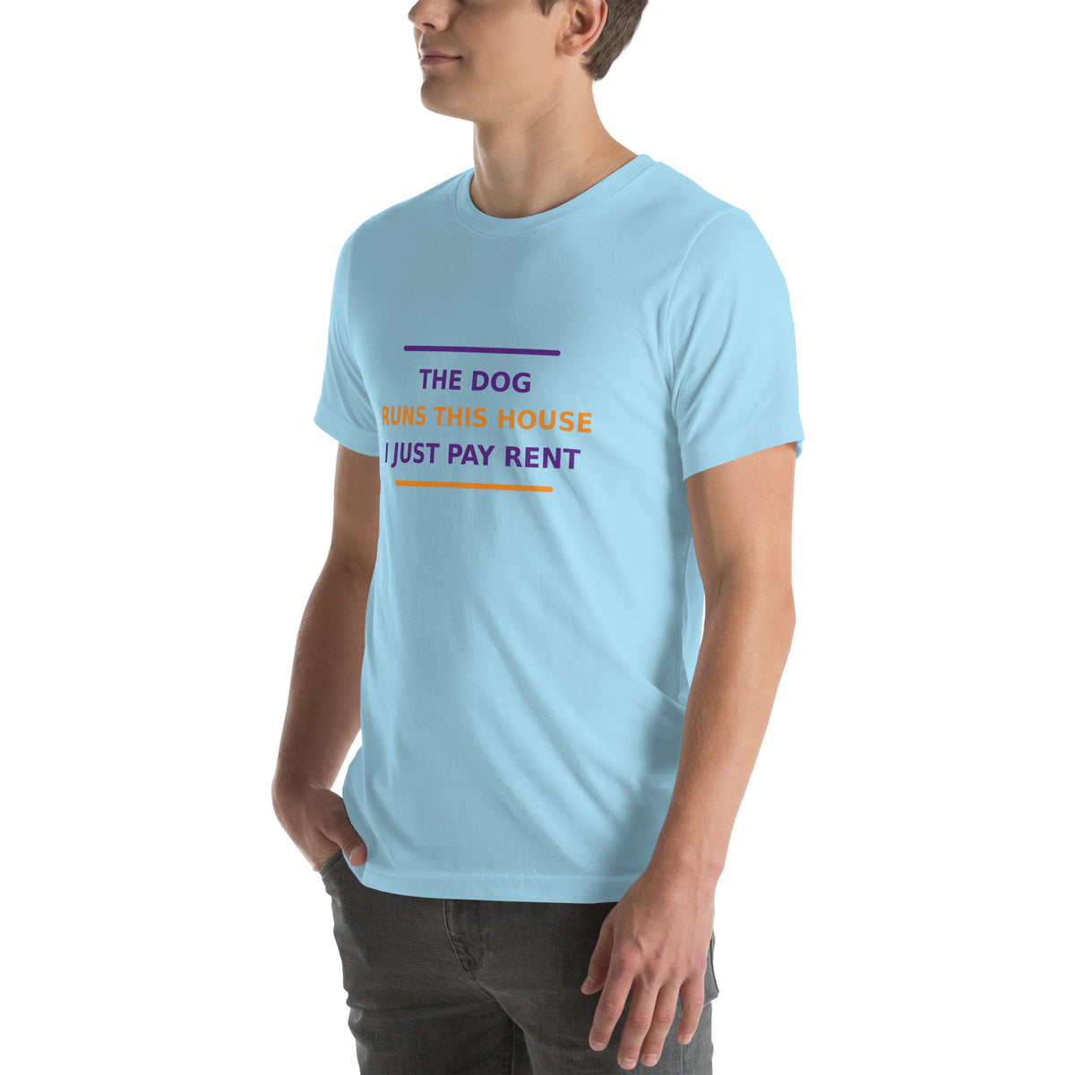 The Dog Runs This House, I Just Pay Rent T-shirt by Little Laughs Co.