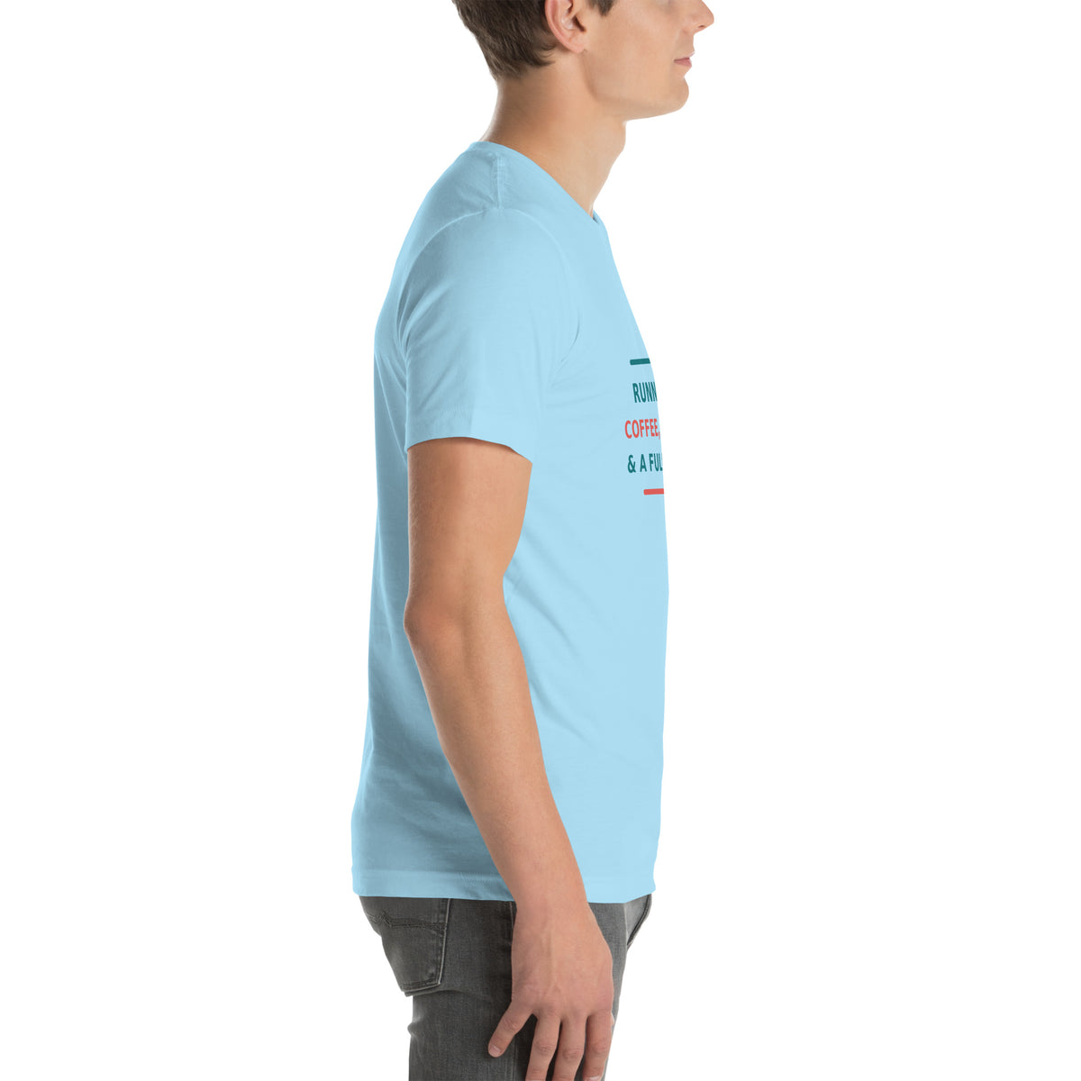 Running On Coffee, Charting & A Full Bladder T-shirt by Little Laughs Co.
