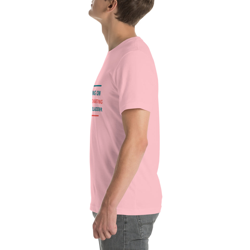 Running On Coffee, Charting & A Full Bladder T-shirt by Little Laughs Co.