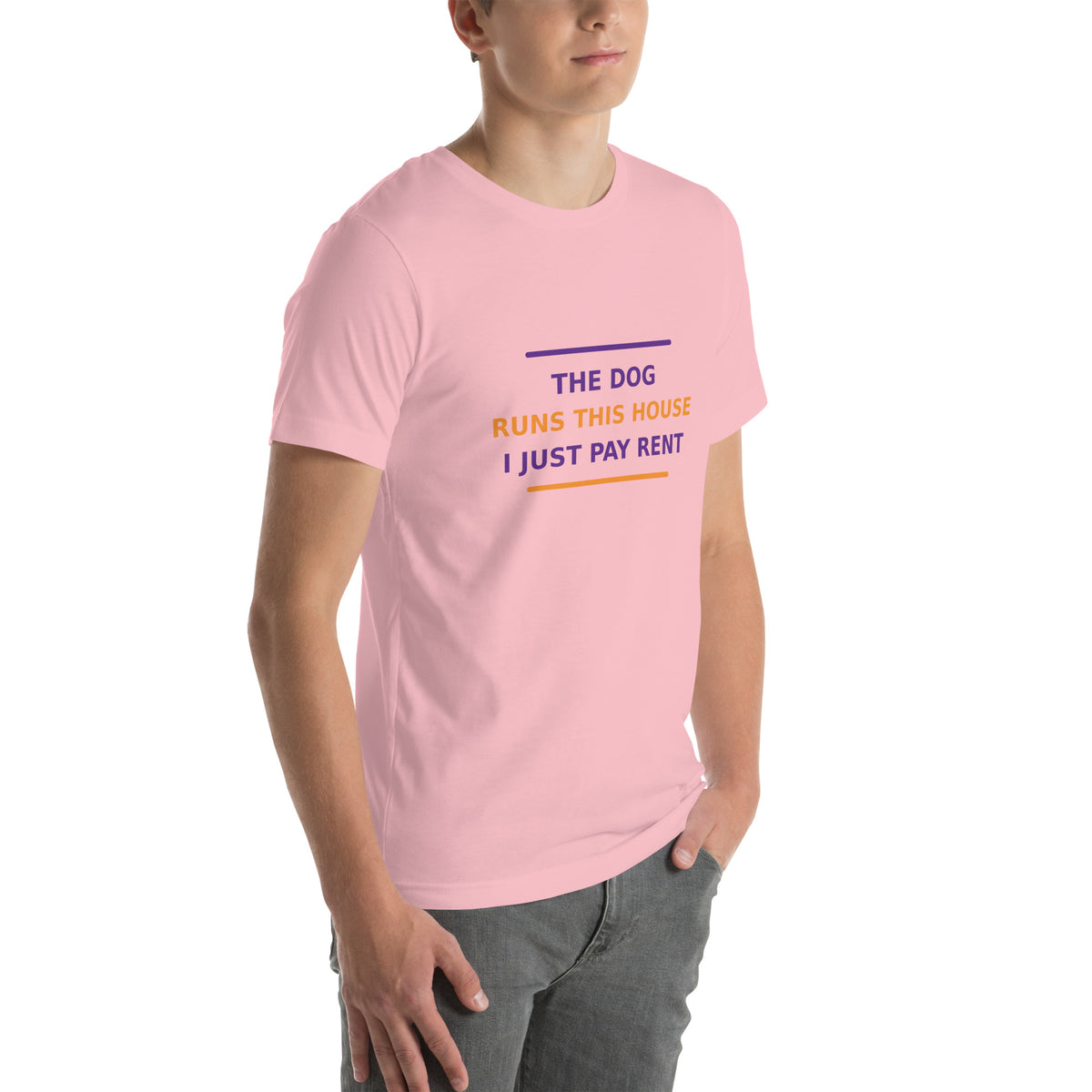 The Dog Runs This House, I Just Pay Rent T-shirt by Little Laughs Co.