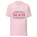 Grandpa: The Man, The Myth, The Bad Influence T-shirt in Soft Pink by Little Laughs Co.