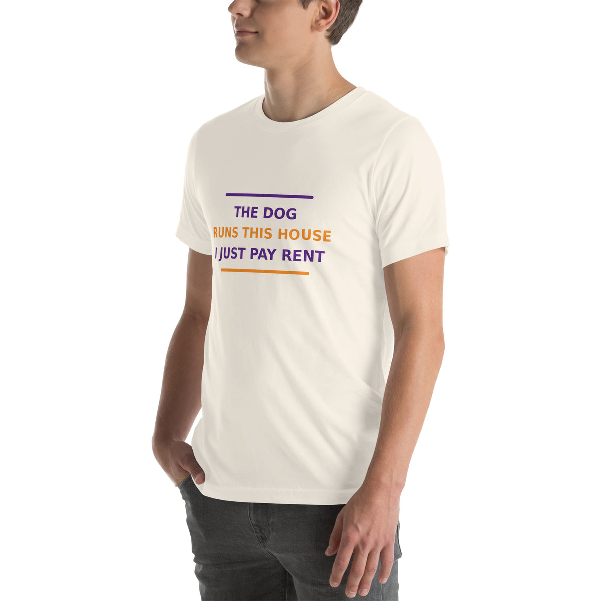 The Dog Runs This House, I Just Pay Rent T-shirt by Little Laughs Co.