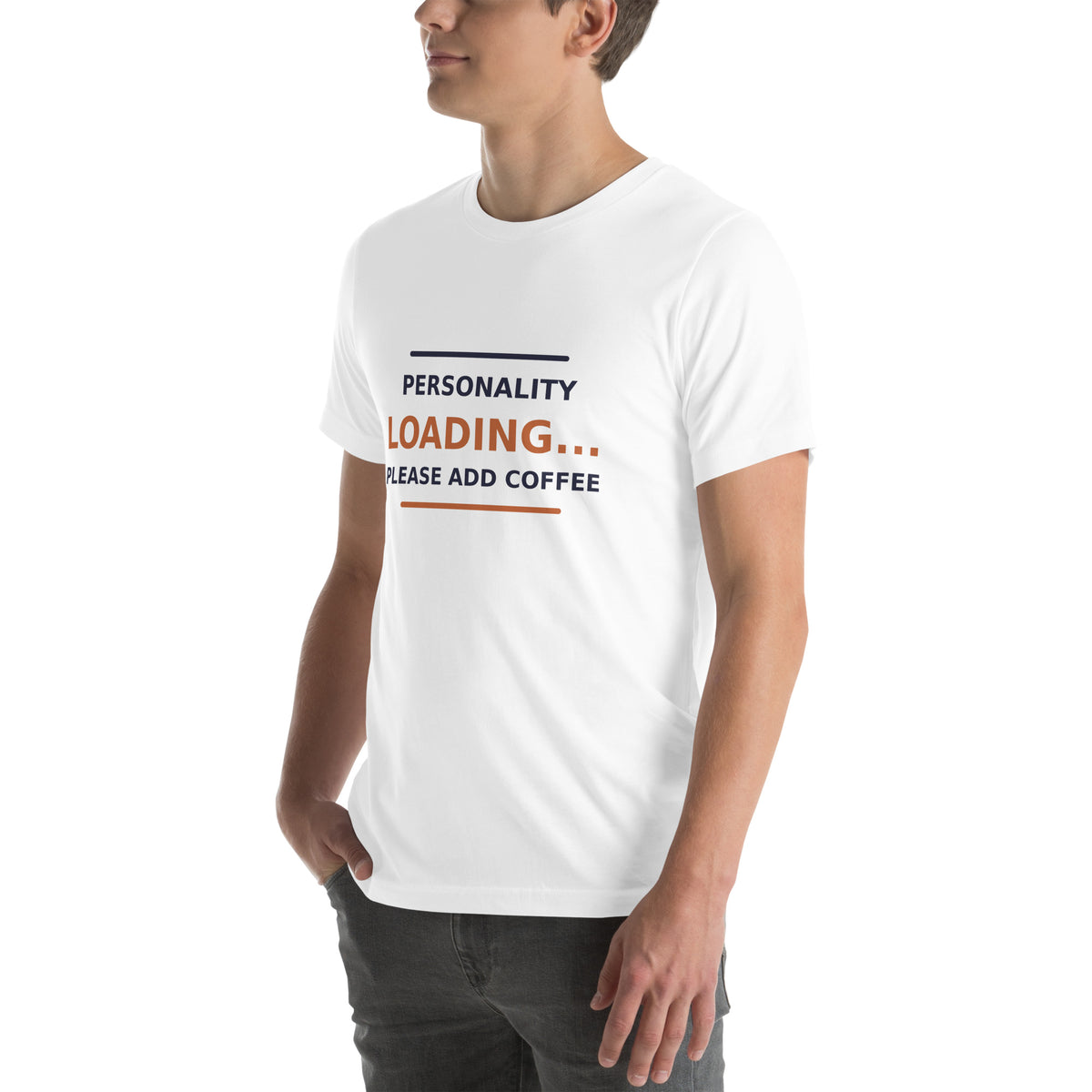 Personality Loading... Please Add Coffee T-shirt by Little Laughs Co.