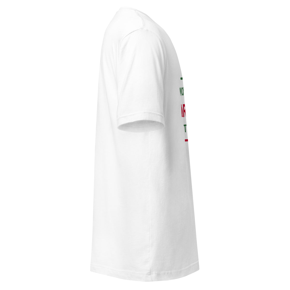 Most Likely To Drink All The Cocoa funny Christmas t-shirt in White, right side view