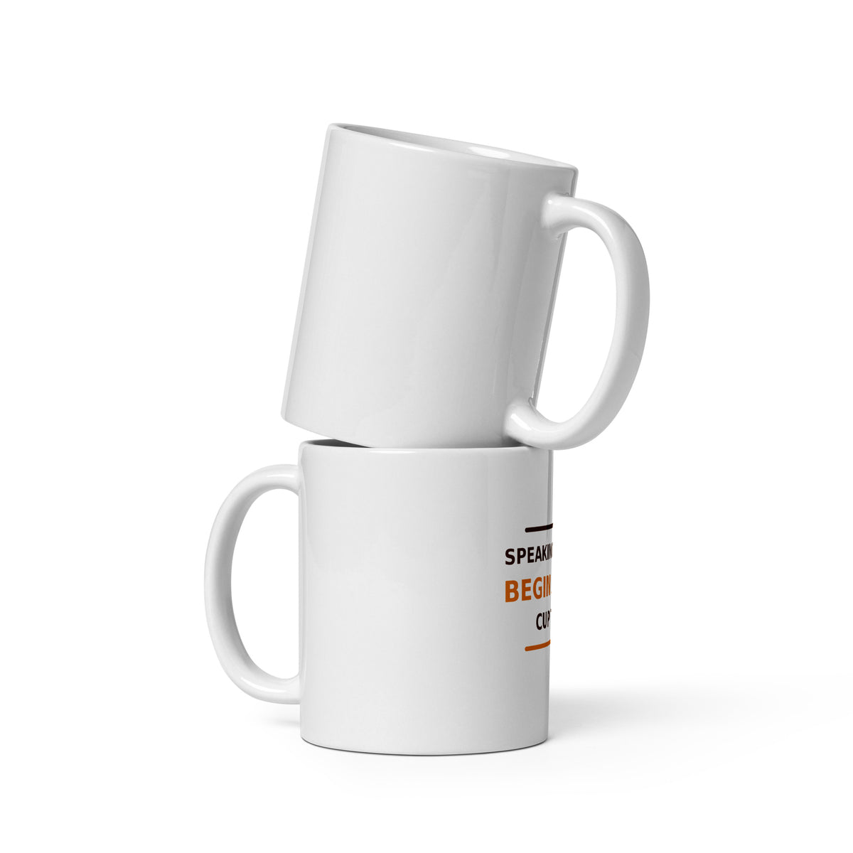 Speaking Hours Begin After Cup Two coffee lover coffee mug, front view