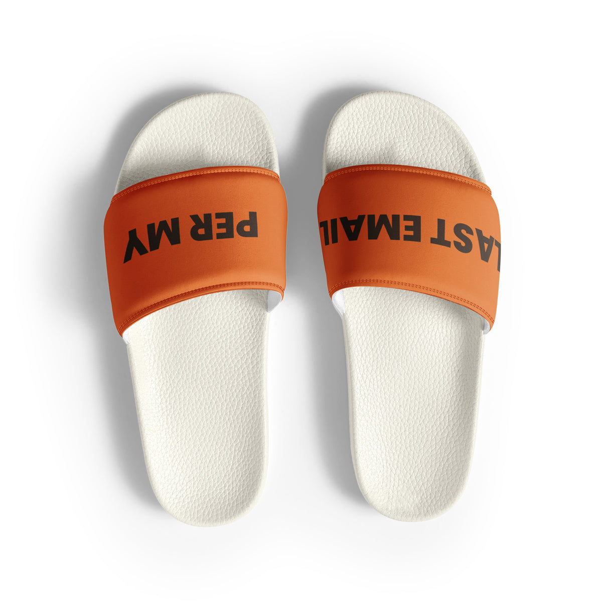 Per My Last Email funny coworker women's slides, front view