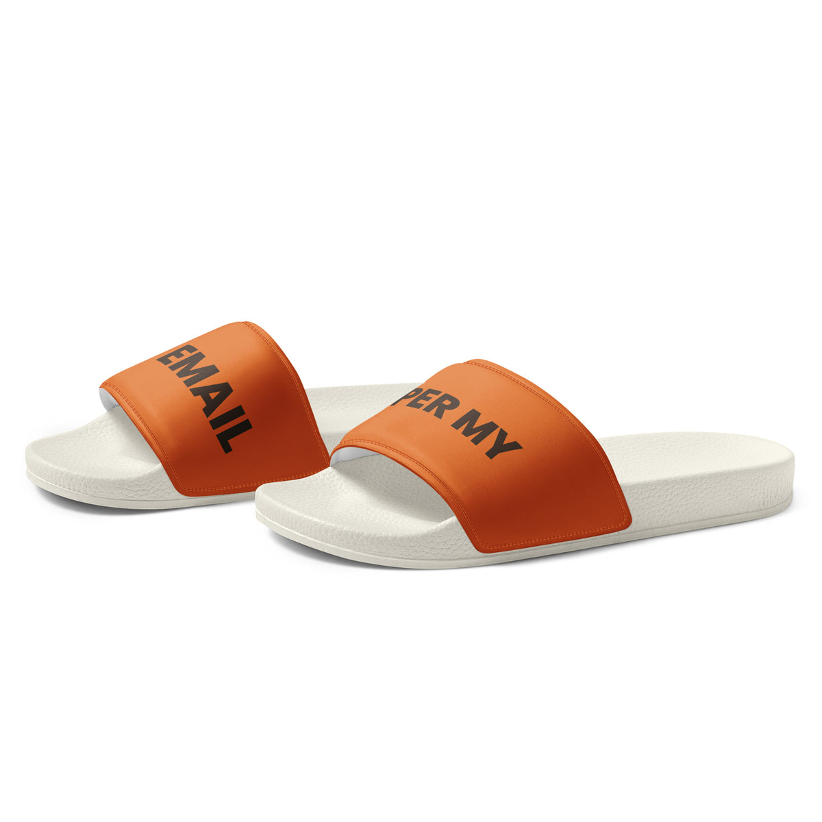 Per My Last Email funny coworker women's slides, left front view